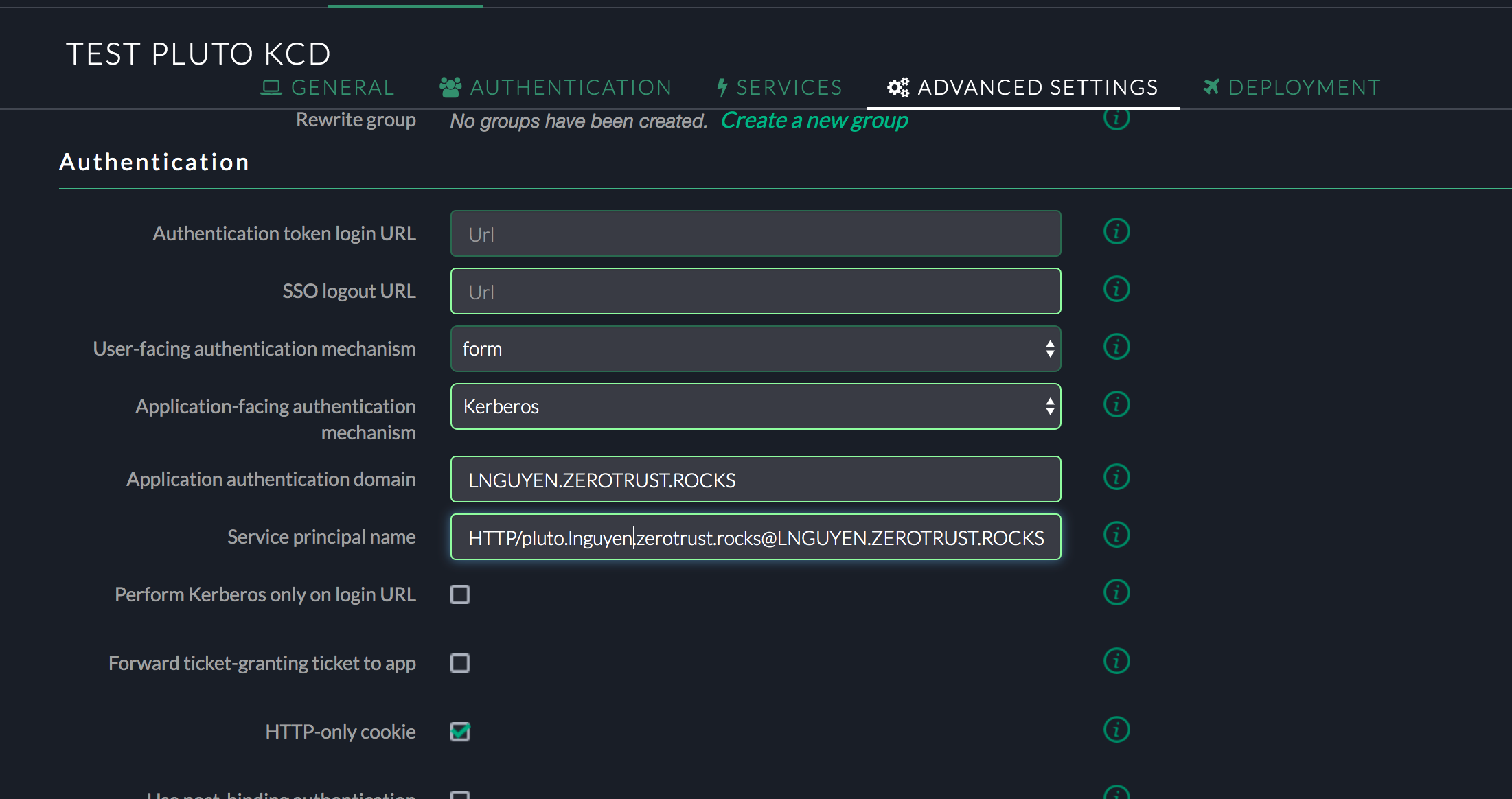 Configuring SSO for internal applications using 3rd Party SAML Provider and  Kerberos Constrained Delegation (KCD)